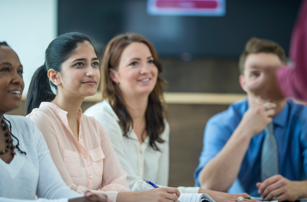 A Group of Women Sitting Together at CODAC for Internship Opportunities. A Group of Women Sitting Together at CODAC for Internship Opportunities.